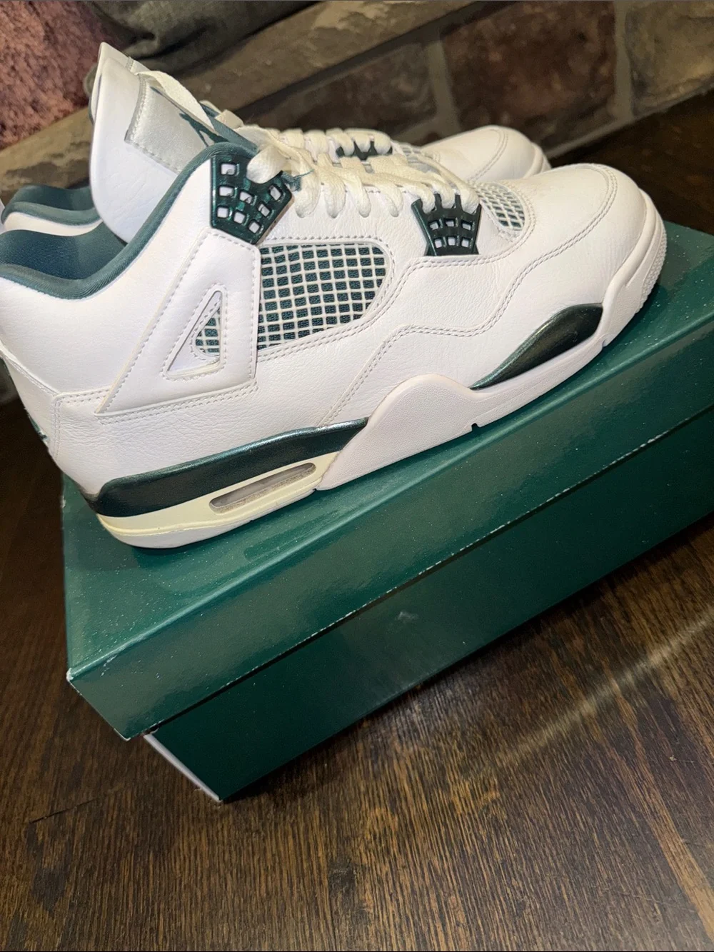 Air Jordan 4 Retro 'Oxidized Green' Sz Men 8.5/Women 10